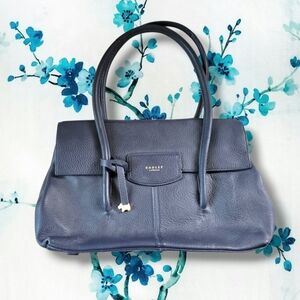 Radley London | NWOT Navy Blue Pebbled Leather Shoulder Bag